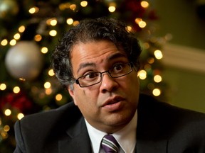 Calgary Mayor Naheed Nenshi was photographed during an end of year interview in his City Hall office on Saturday Dec. 14, 2013.