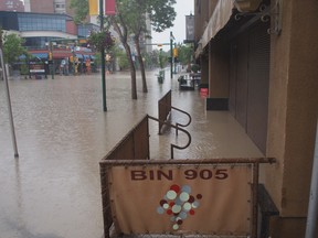 Bin 905, located in Calgary's Mission neighbourhood, was flooded with a metre of water during the June flood.