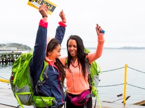 Sisters Vanessa Morgan, left, and Celina Mziray came in third on the first season of The Amazing Race Canada.