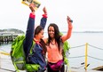 Sisters Vanessa Morgan, left, and Celina Mziray came in third on the first season of The Amazing Race Canada.