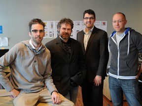 Left to right: Founders, Tom Muir, Russ Bugera, Aaron Salus, and Steve Hardy