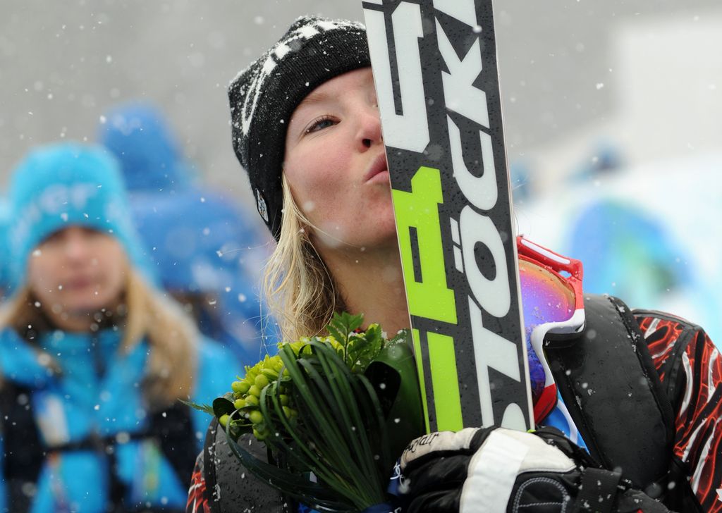 Ashleigh McIvor, Canada’s 2010 gold medalist in ski cross. (ADRIAN DENNIS/AFP/Getty Images)