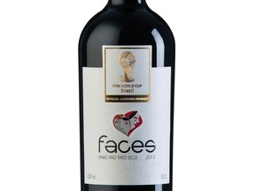 The Faces red blend from Lidio Carraro Winery in Brazil is one of the official wines of soccer's World Cup.