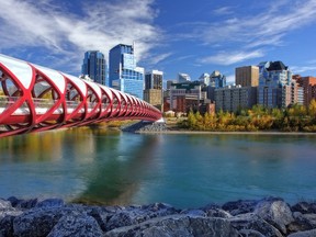 Peace Bridge Skyline Calgary-XL