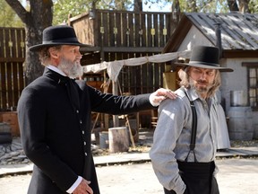 The Swede (Christopher Heyerdahl) and Cullen Bohannon (Anson Mount) - Hell on Wheels _ Season 3, Episode 10 - Photo Credit: Chris Large/AMC