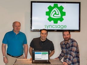 Left to Right - Paul Taylor, Tony Johanson and David Wieler, Founders of Syncsage.