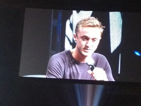 Actor Tom Felton at the Calgary Comic and Entertainment Expo.