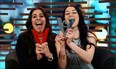 Sabrina and Rachelle celebrate their being removed from the block on Big Brother Canada.