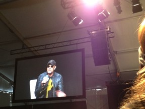Michael Rooker speaks at the Calgary Comic & Entertainment Expo on Friday.