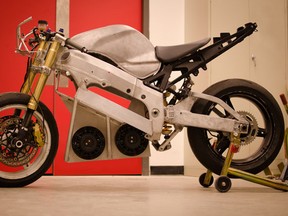Team ZEUS's Zephyr electric motorcycle.