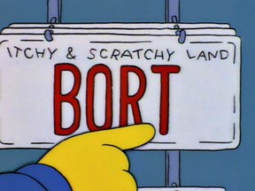 Bort licence plate, from Simpsons