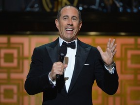 Comedian Jerry Seinfeld, seen here on May 6, is adding a third show to his run in Calgary this fall.