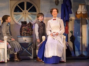 Zasha Rabie, Jack Forestier and Blythe Wilson in Theatre Calgary's Mary Poppins