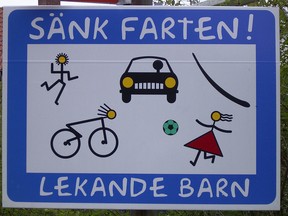 Swedish road sign