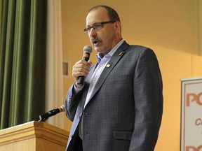 Ric McIver attended a forum at the party's Calgary policy conference