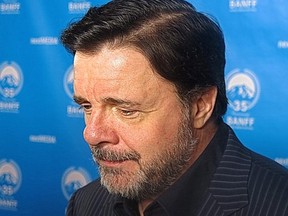 Actor Nathan Lane walks the red carpet at the Banff World Media Festival in Banff. Alberta on Tuesday.
