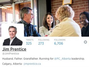 This Jim Prentice tweet says something by saying nothing