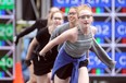 Maggie Myles and her fellow members of The Young Canadians rehearse a number in this year's Grandstand show at the Calgary Stampede.