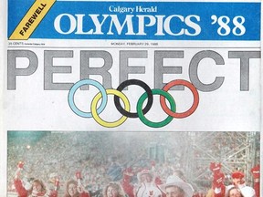 Is your favourite front page from the 1988 Winter Olympics in Calgary? The page is a finalist in a national competition, in which Canadians are voting for the best front page stories from the last 150 years.