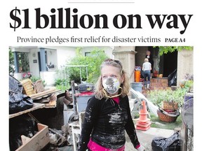 The everyday volunteer from the Alberta floods of 2013 is nominated in the "Canadian Hero" category of the front pages competition. Canadians can vote for the best front pages of the last 150 years by going to www.frontpages.ca.