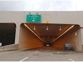 Calgary's airport tunnel.