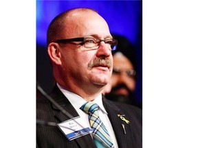 Alberta PC Party leadership candidate Ric McIver attends the party’s Leader’s Dinner in Calgary last week. (THE CANADIAN PRESS/Jeff McIntosh)