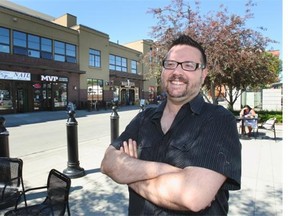 Wil Andruschak/For the Calgary Herald 
 Greg Morrow stands outside main street shops in Bridgeland, one area where redevelopment is turning a troubled spot into a vibrant community.