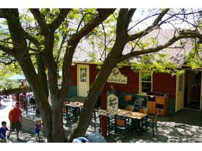 At Auntie May’s Deep Dish Cafe at Davison Orchards near Vernon, you can order up an “applelanche” an apple juice beverage served like a slushie.