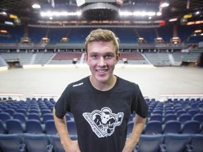 Beck Malenstyn, the Hitmen’s 2013 first round draft pick, has arrived at the Scotiabank Saddledome, too early for ice, but not too early for Hitmen rookie camp, which began with fitness testing on Thursday night. The Western Hockey League team will move over to the Don Hartman NE Sportsplex starting Friday where they’ll hit the ice for several sessions.