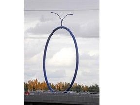 The Blue Ring public art project on the 96th Avenue connection to Airport Trail, which proved controversial. The city will next June try out a forum for public feedback on specific art projects.