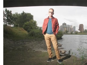 Jim Brown, CBC Radio host of the western affairs show The 180, is moving to a new time slot Sunday morning. He is pictured on the Bow River west of downtown Calgary.
