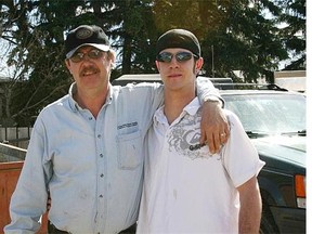 Bruce Rideout, left, and his son Curtis Rideout.