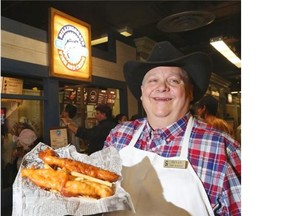 Bryan Fallwell, owner of Billingsgate, at the Calgary Stampede food court.