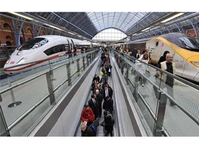 A high-speed rail service could one day haul travellers from China to Canada, according to a pair of recent reports from Russian and Chinese state-funded news sites.