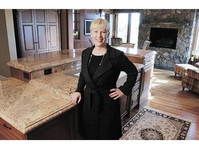 Realtor Rachelle Starnes, in a $3.6-million home for sale in the Stone Pine community in Rocky View County, says "sophisticated" tastes are prompting builders to bring in designer finishes and fixtures.