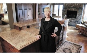 Realtor Rachelle Starnes, in a $3.6-million home for sale in the Stone Pine community in Rocky View County, says "sophisticated" tastes are prompting builders to bring in designer finishes and fixtures.