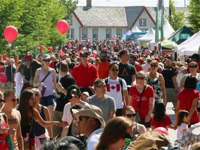 Calgarians flock to Fort Calgary in the thousands to enjoy the festivities on Canada Day. A new sur­vey by In­sights West indicates that a majority of Albertans consider themselves “Canadian first.”