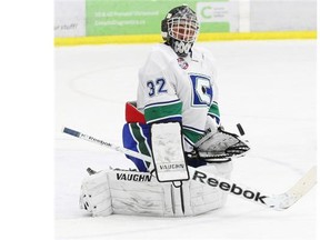 Calgary Canucks goalie Colin Cooper will lead his team into battle against the rival Calgary Mustangs on Friday night, the opening game of the Alberta Junior Hockey League season for both squads.