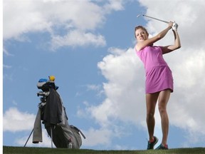 Calgary’s Chelcia Petersen is spending her summer training at the Glencoe Golf and Country Club while hoping to raise enough money to go to LPGA Tour qualifying school in August.