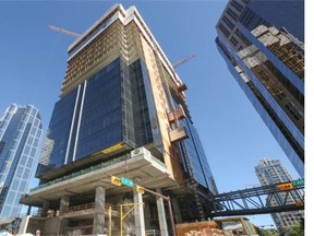The Calgary City Centre skyscraper is one of the latest downtown office towers under construction.