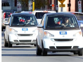 The Calgary Parking Authority is considering a pilot project that would allow Car2Go vehicles to park in “surplus space” around downtown intersections, freeing up spots in CPA lots and parkades while making it easier for Car2Go members to spot vehicles.