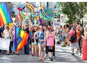 The Calgary Pride Parade and Street Festival reflects the diversity of local events held in Calgary. (Calgary Herald/File)