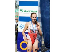 Calgary triathlete Ellen Pennock was involved in a pair of crashes at the Commonwealth Games on Thursday and is now recovering with season-ending injuries.