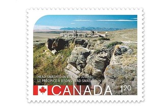 Canada Post has released a new stamp series celebrating an important archeological site in southern Alberta.