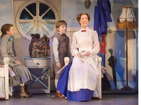 Zasha Rabie, Jack Forestier and Blythe Wilson in Theatre Calgary's Mary Poppins