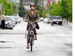 City of Calgary Transportation Engineer Blanka Bracic is a proponent of plans for a cycle network downtown. She is also among a minority. Statistics show fewer than one in four cyclists on Calgary roads and pathways are women.