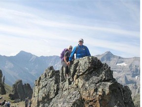 Climbers with Angels on High who recently climbed Centennial Ridge to raise money for a new church building in Chestermere for St. Gabriel the Archangel.