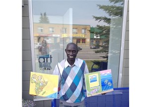 Calgary painter Deng Duot was named the recipient of the Forest Lawn Artist Award Tuesday, at a ceremony at the ArtBox. Duot grew up in South Sudan, and is a physician in addition to being a painter.