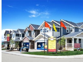 Courtesy Melcor Developments 
 A new show home parade featuring homes by Landmark Homes and Jayman MasterBuilt in the Cochrane community Sunset Ridge.
