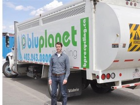 Devin Goss, who is a finalist in the 2014 BDC Young Entrepreneur Award for his recycling and waste diversion company BluPlanet Recycling Inc. in Calgary.